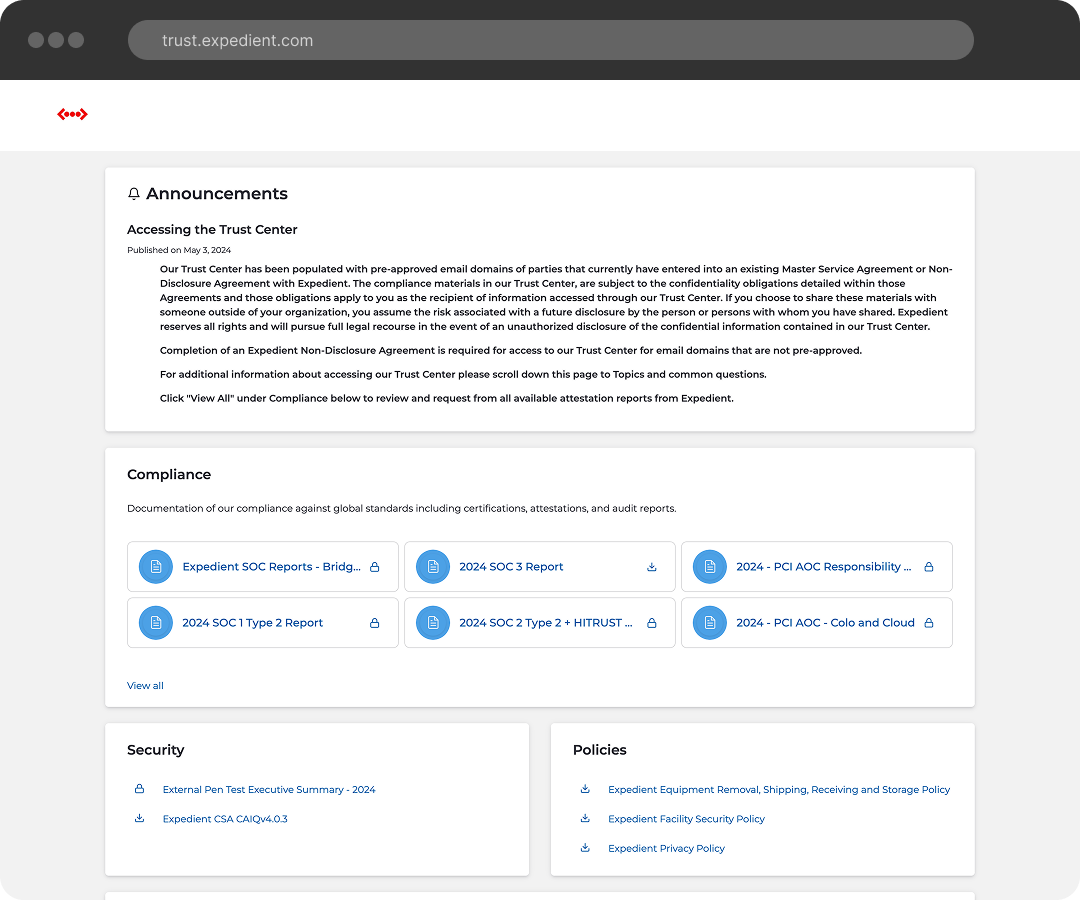 Expedient Trust Center